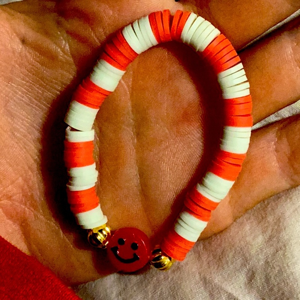 Clay bead bracelet